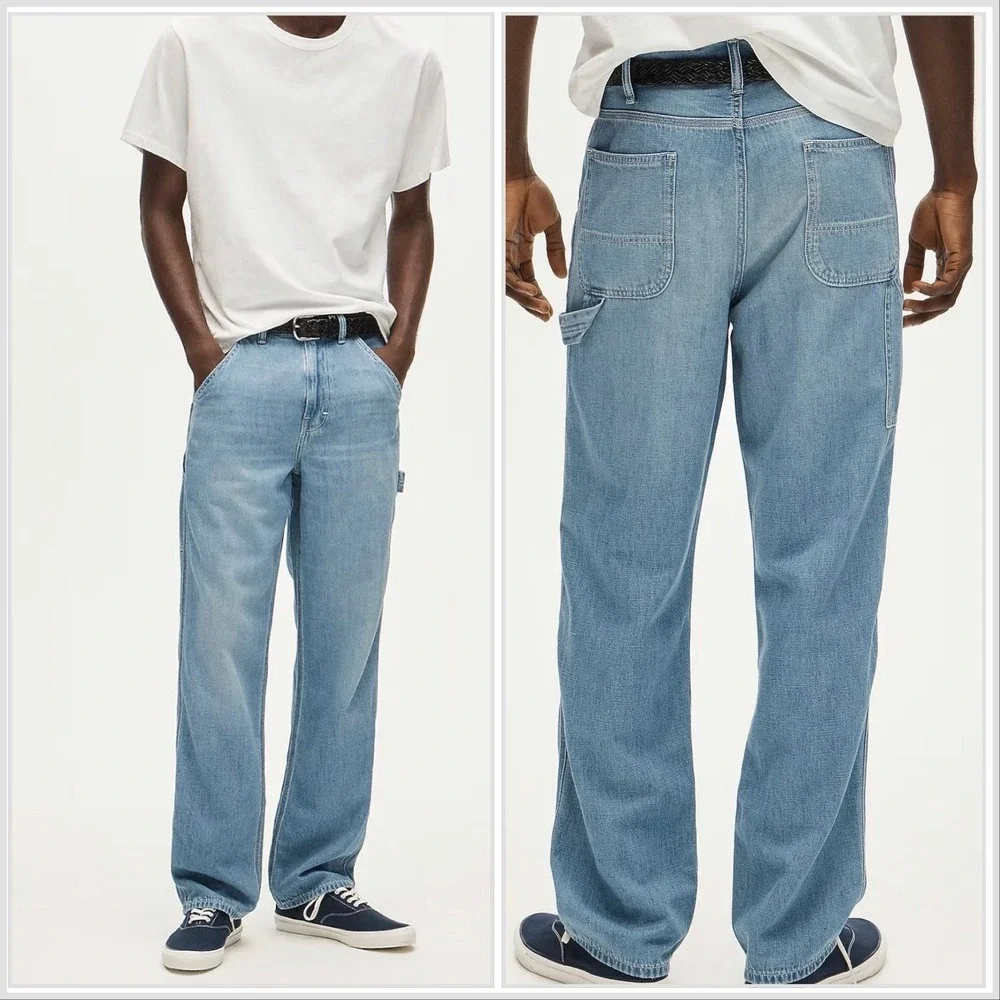 Wallace & Barnes cotton Linen carpenter jeans Pant Men's Size 31 Soft Fabric NWT